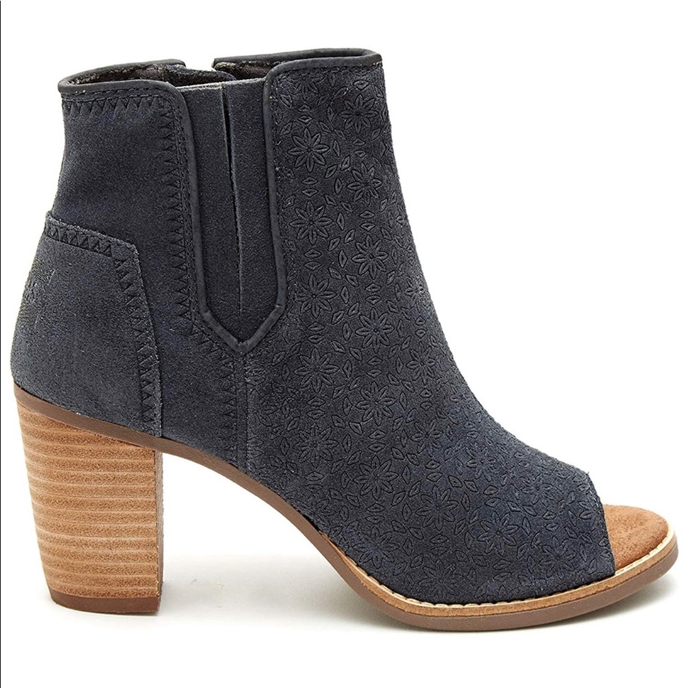 Women's Toms Suede Majcut Dark Grey Bootie - Picture 2 of 2
